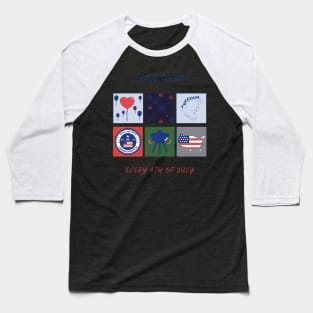 Thing to do every 4th of july Baseball T-Shirt